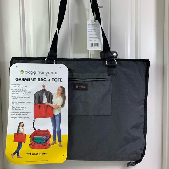 biaggi hangeroo garment bag and tote